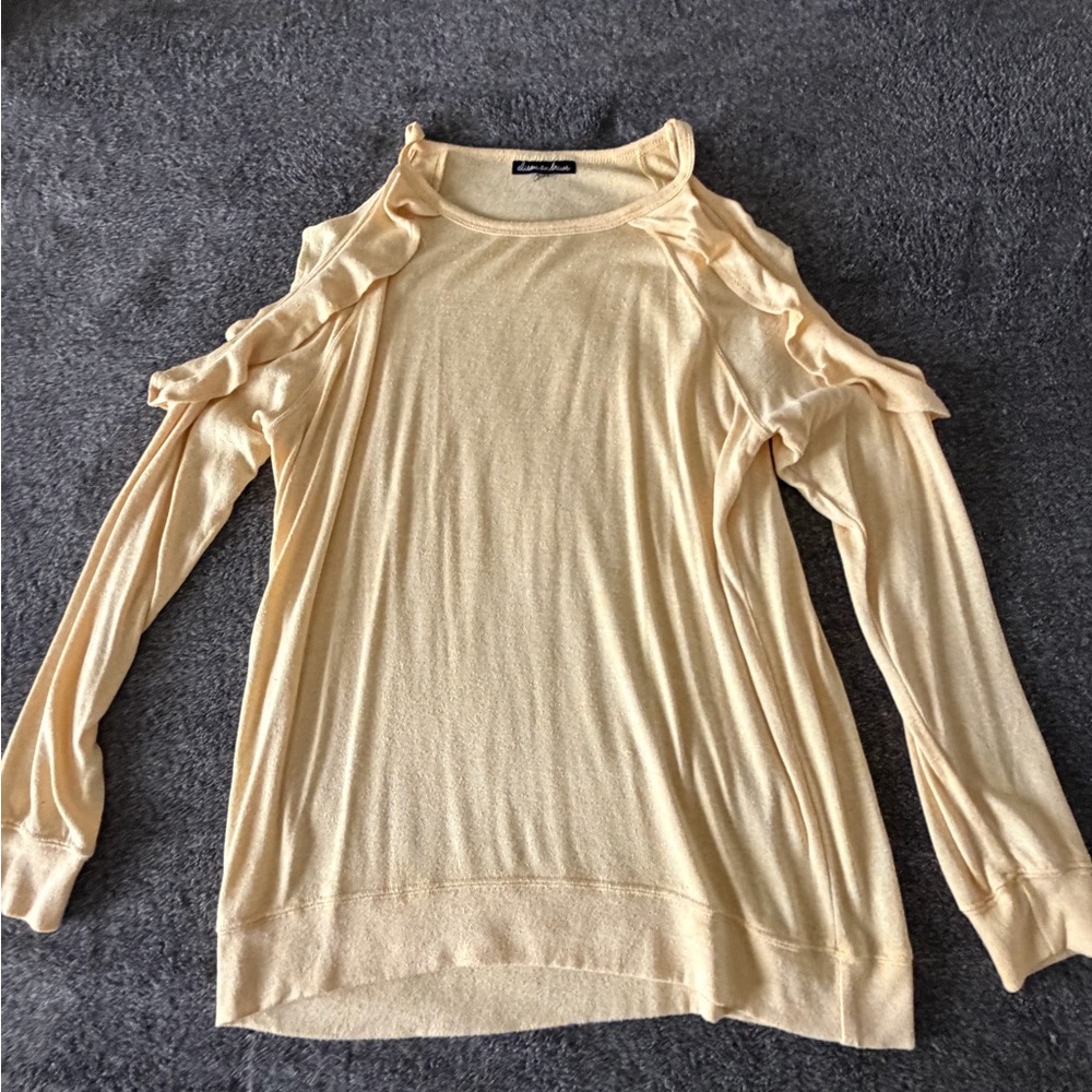 Elegant Cream Ruffle Women's Jacket
